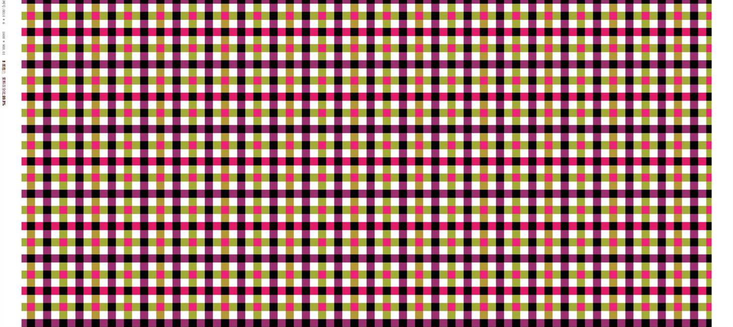 撞色几何格纹面料印花素材,打造个性潮流服装印花