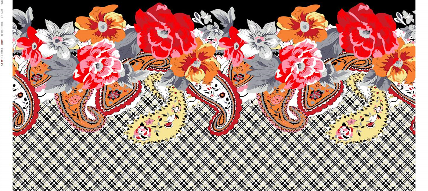 复古花卉与佩斯利纹样 时尚服装印花面料素材