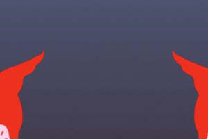 简约红色狐狸头 服装印花素材设计