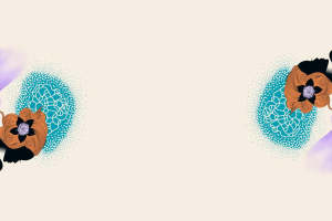 艺术插画风对称花型 时尚面料印花素材推荐