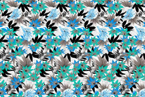 热带风情花卉面料印花 夏季服装印花素材推荐