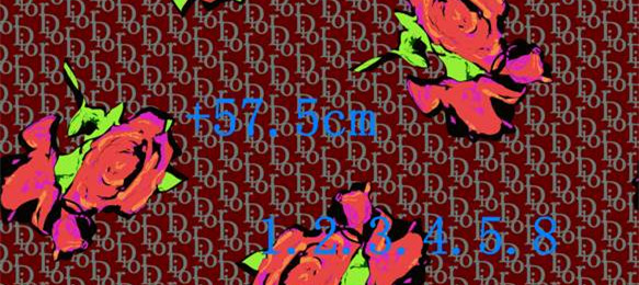 复古玫瑰花卉面料印花素材 适用于时尚服装印花设计