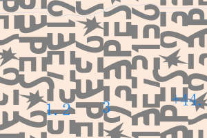 现代几何星形组合面料印花素材