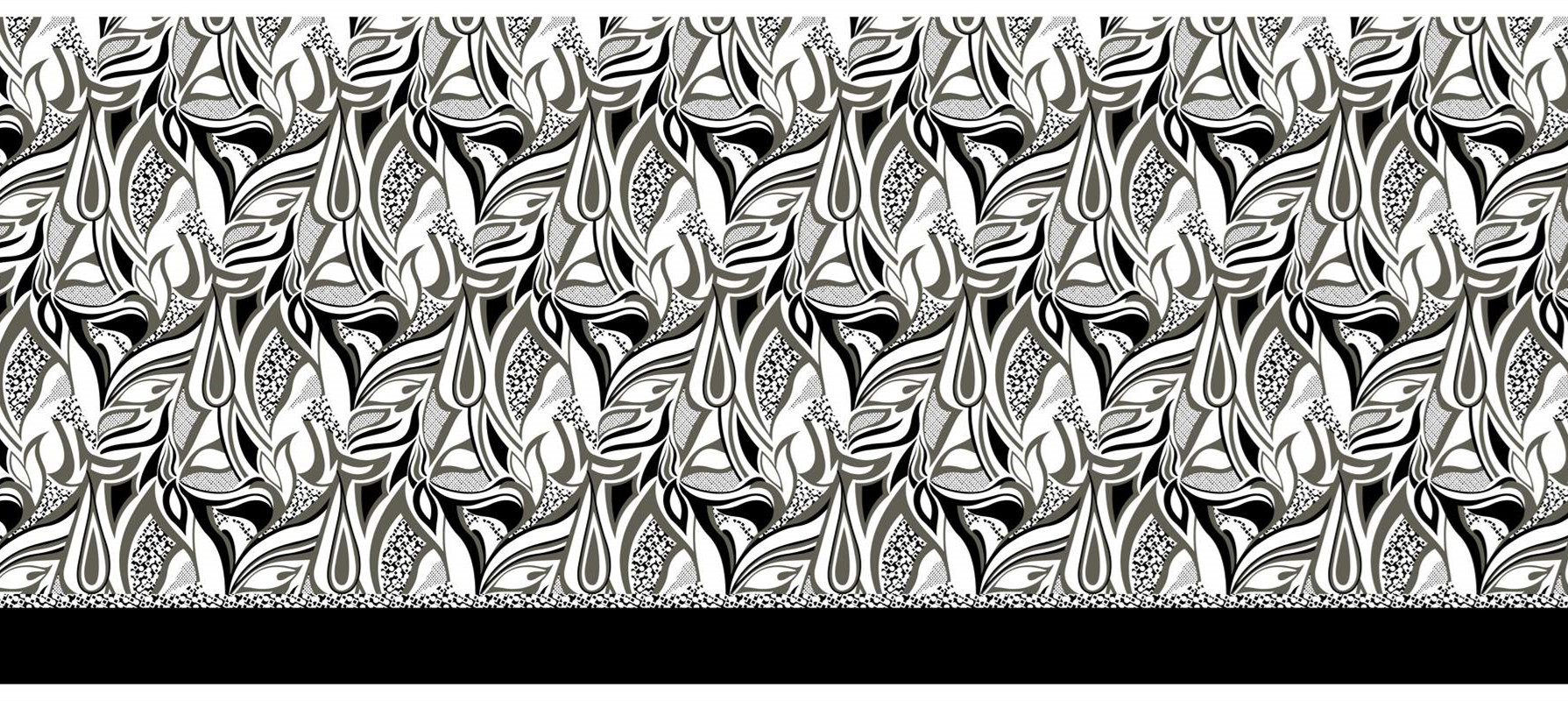 时尚抽象风面料印花素材,适用于服装设计的独特花型