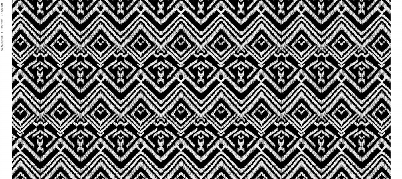民族风黑白几何面料印花 时尚服装印花设计素材