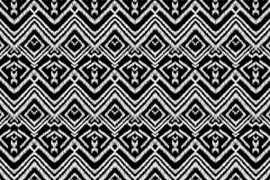 民族风黑白几何面料印花 时尚服装印花设计素材