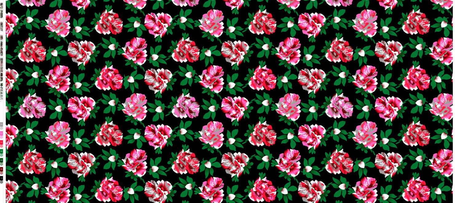 复古花卉面料印花素材 服装印花设计必备