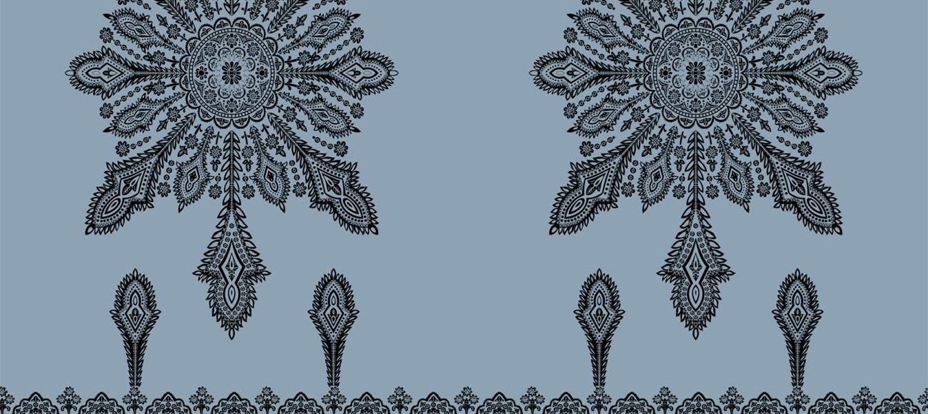复古曼陀罗纹理 高品质面料印花素材 服装印花专用