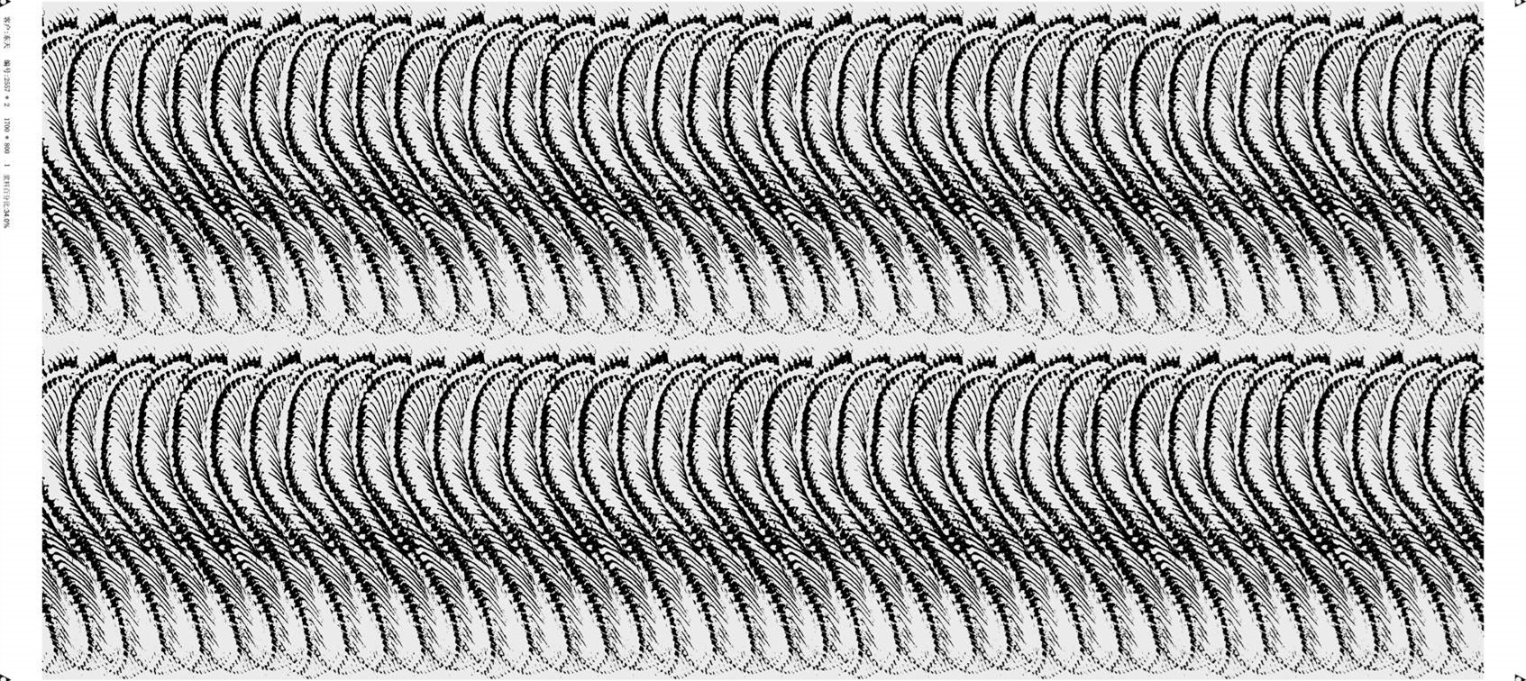 现代几何波浪纹面料印花设计素材 服装图案推荐