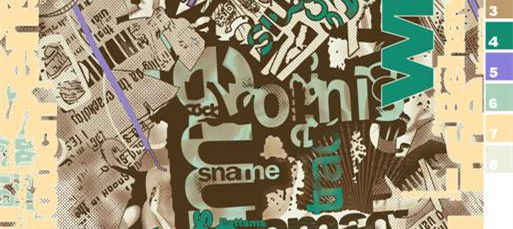 复古报纸纹理的时尚面料印花素材,适用于潮牌服装