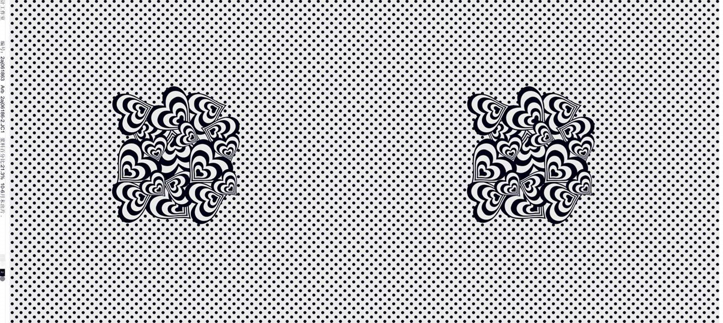 时尚心形图案 面料印花素材 服装印花设计灵感