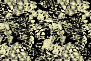 复古手绘风面料印花素材，适用于服装印花设计