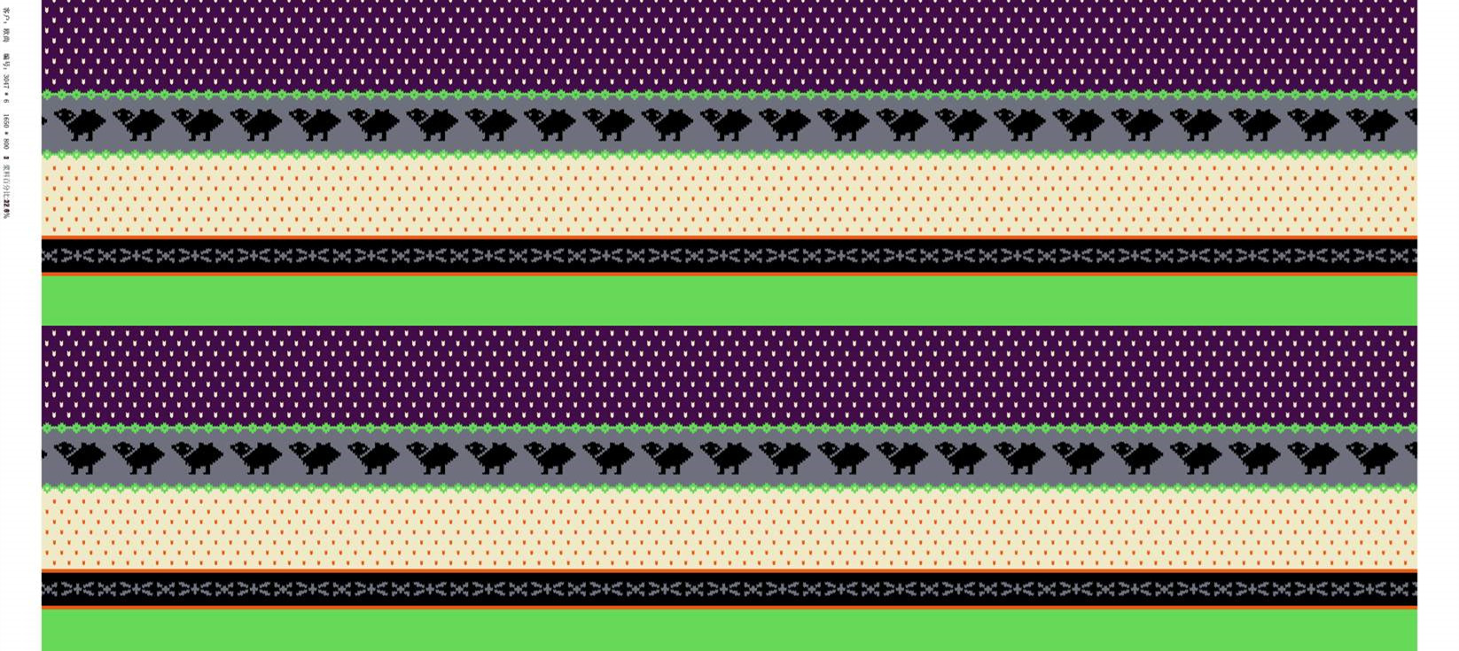 民族风复古条纹面料印花 创意服装印花设计素材