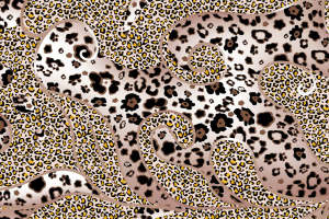 时尚豹纹花卉面料印花设计素材推荐