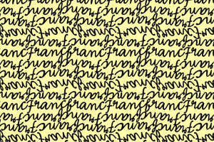 复古手写风面料印花素材 时尚服装印花设计灵感