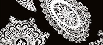 复古蕾丝花型 高端服装印花素材推荐