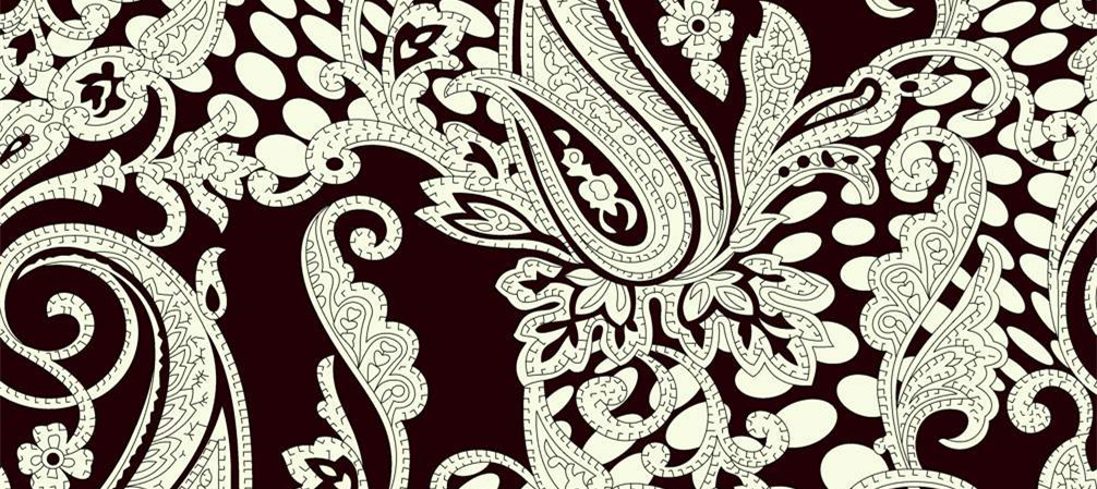 经典佩斯利花纹复古民族风服装印花素材