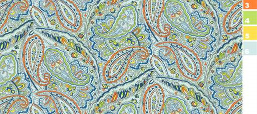 复古佩斯利纹样面料印花素材,适用于服装印花设计