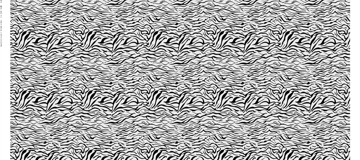 时尚斑马纹面料印花素材 服装印花设计灵感