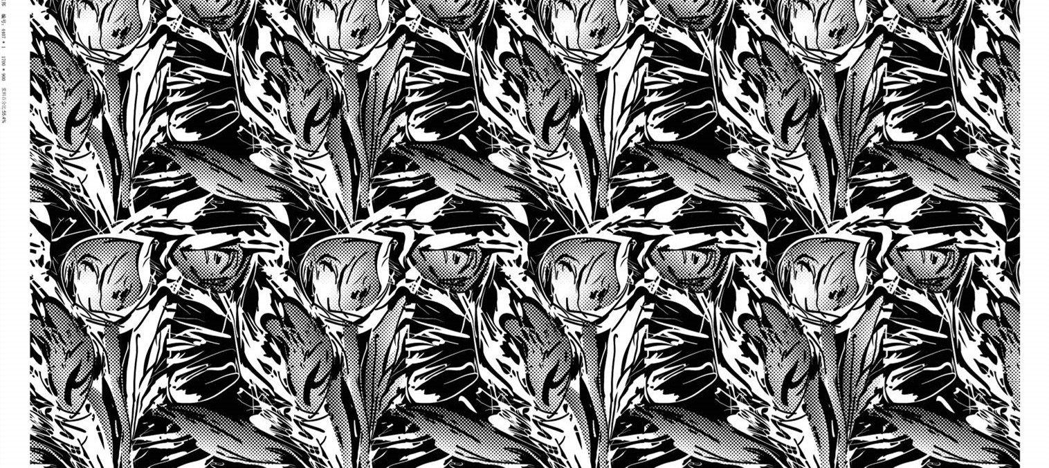 波普风花卉面料印花 时尚服装印花素材