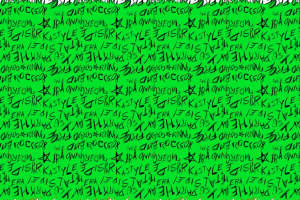 潮流涂鸦风面料印花素材 个性街头风服装印花