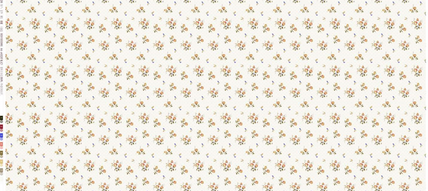 复古小碎花面料印花 服装印花设计素材