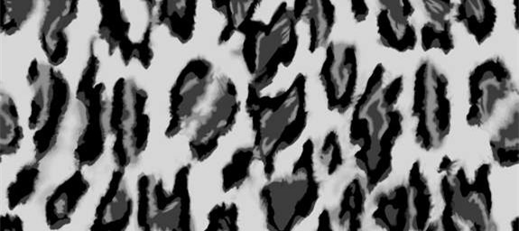 时尚黑白豹纹面料印花素材,适用于服装印花设计