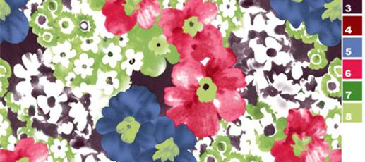 清新花卉面料印花设计 时尚服装印花素材推荐