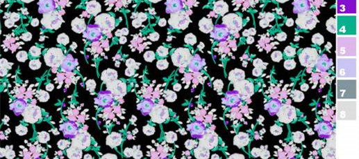 复古花卉面料印花素材 适合服装设计的优雅图案