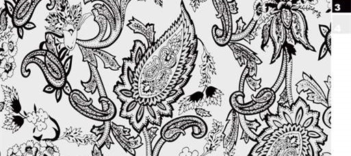 复古手绘佩斯利纹样 高端面料印花素材推荐