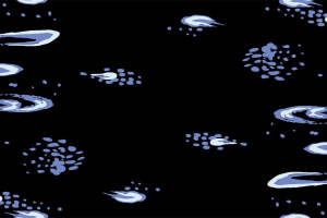 时尚水波纹与星空点缀的面料印花设计素材