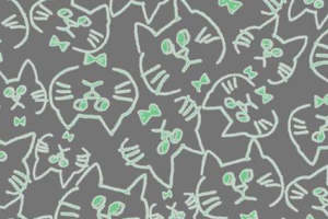 可爱猫咪图案面料印花 服装印花设计素材推荐