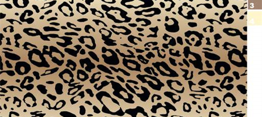 经典豹纹面料印花素材 打造野性风服装印花设计