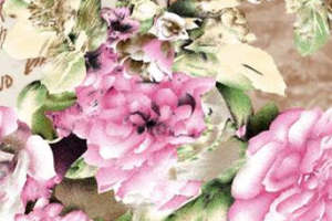 复古水彩花卉面料印花素材，浪漫柔美服装印花设计