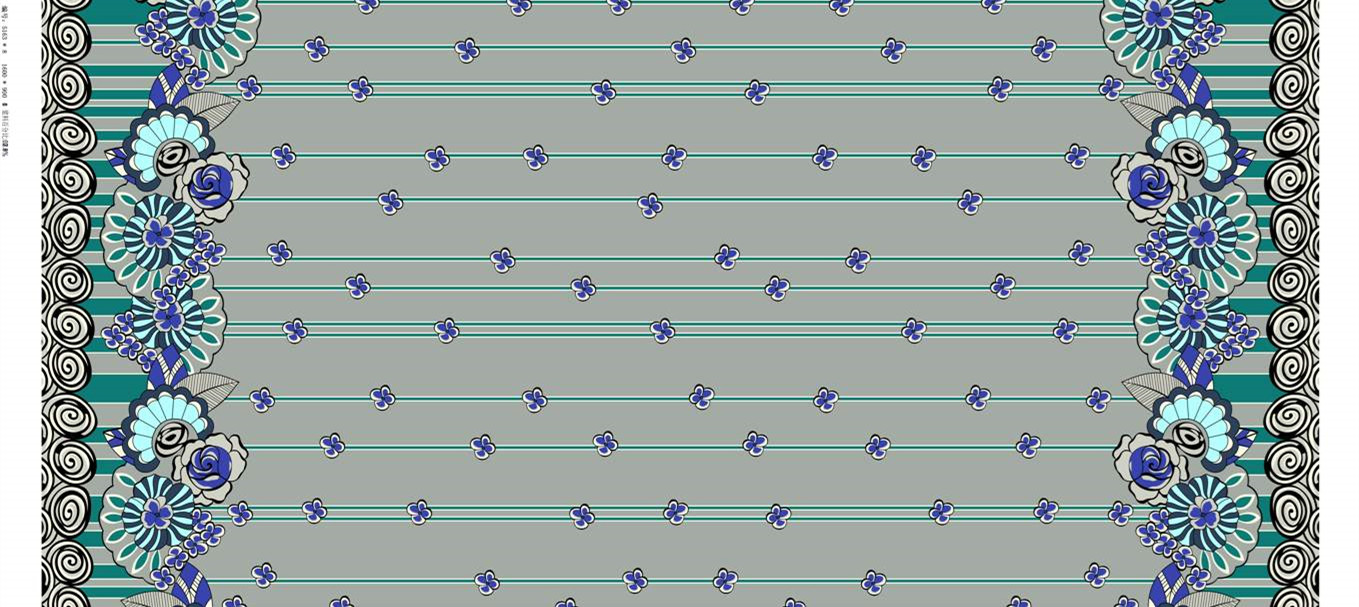 复古花卉条纹面料印花素材 服装印花设计灵感