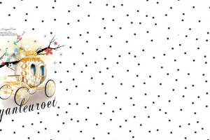 梦幻波点马车主题服装印花面料设计素材