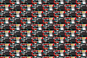 时尚几何风面料印花设计 服装印花素材推荐