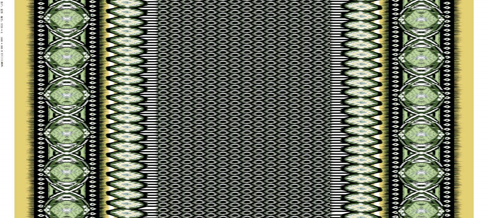 复古几何对称花型 高端服装印花素材推荐