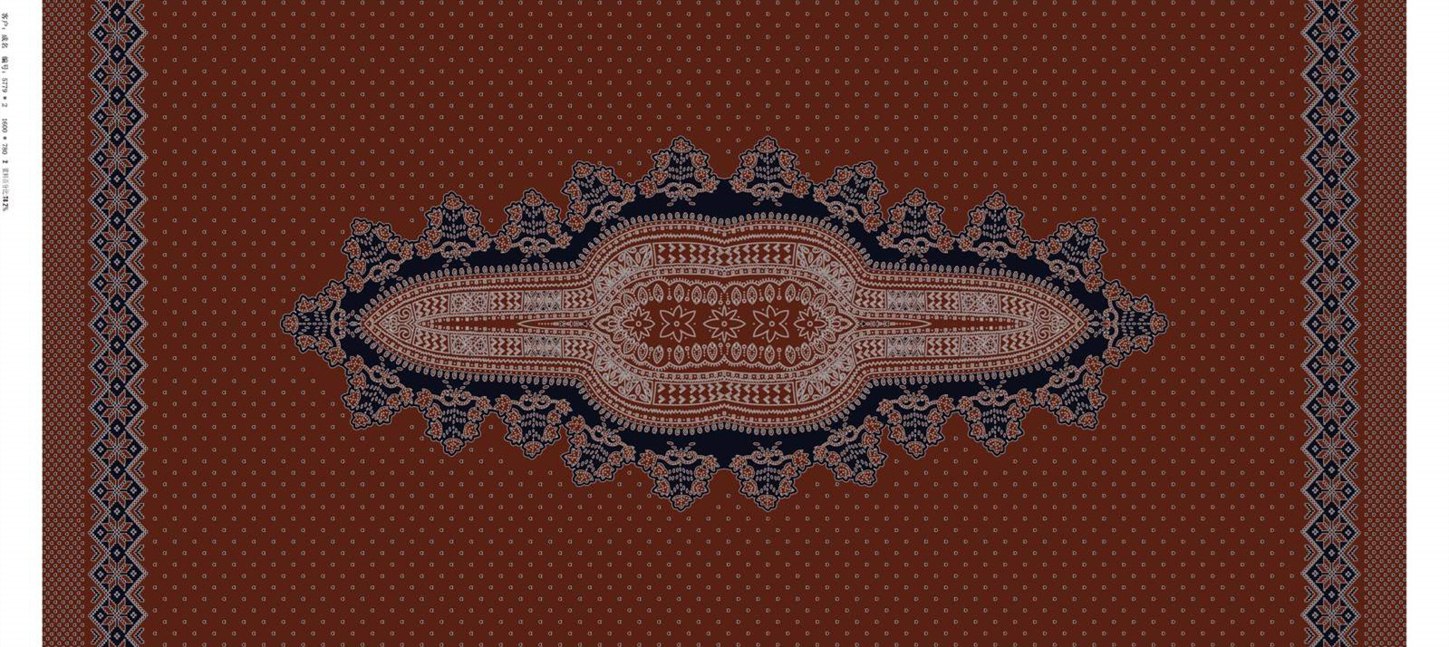 复古民族风面料印花 高端服装印花素材推荐