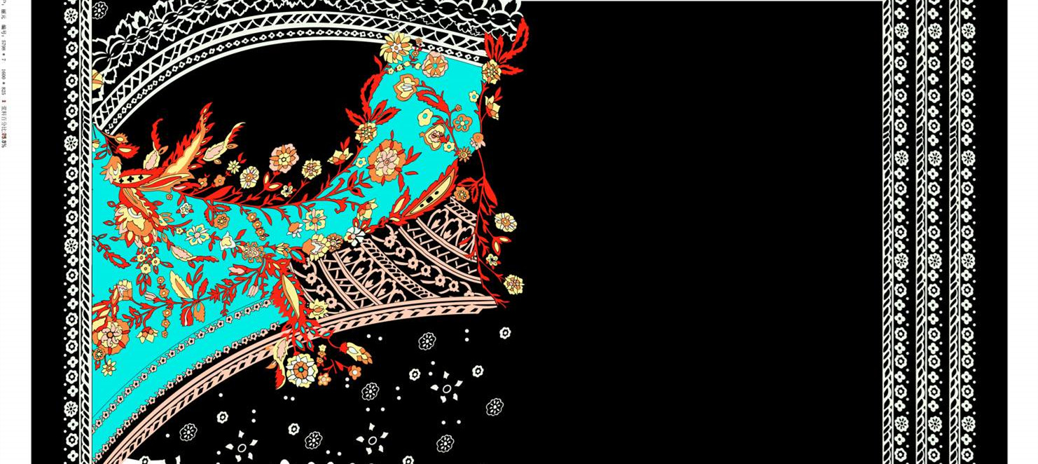 复古民族风服装印花素材 精美花卉纹样设计