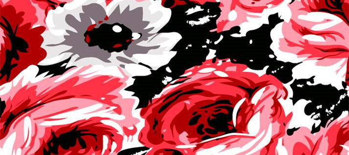 时尚花卉面料印花素材 艺术感服装印花设计