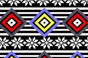 民族风几何纹样 时尚面料印花素材推荐