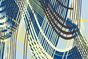 现代抽象几何面料印花 时尚服装印花素材推荐