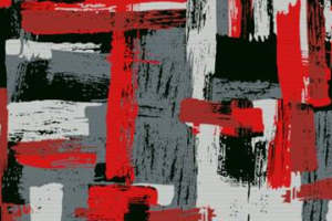 抽象红黑灰撞色面料印花 时尚服装印花素材推荐