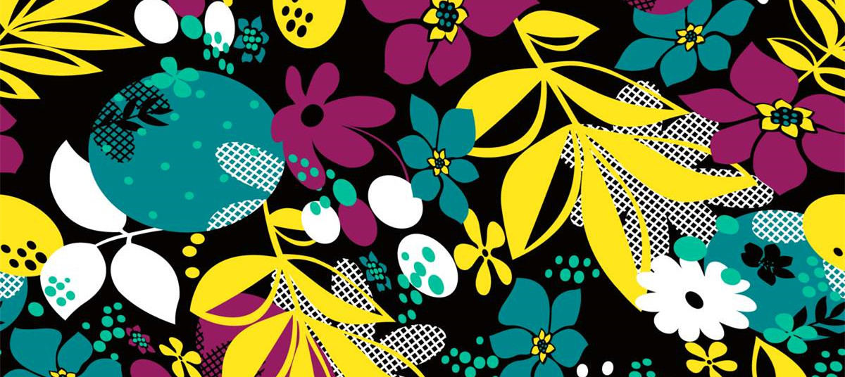 时尚花卉图案 面料印花素材 服装印花设计灵感