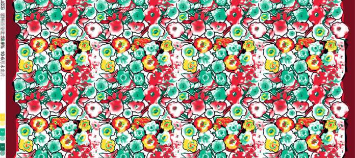 复古花卉面料印花素材,适用于服装设计的多彩花型图案