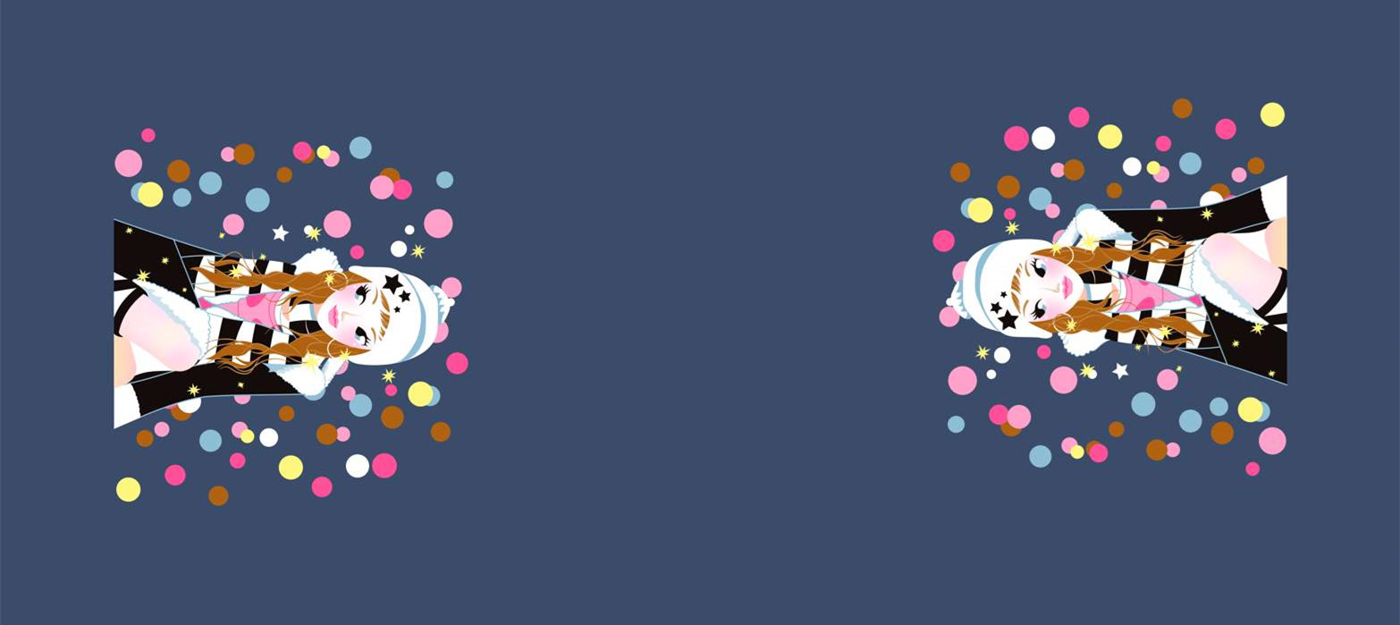 甜美少女风面料印花图案 适用于服装设计与童装