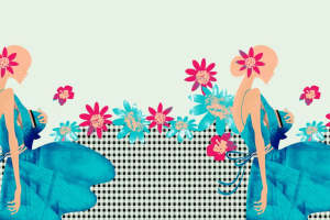 复古花卉与优雅剪裁的面料印花设计素材