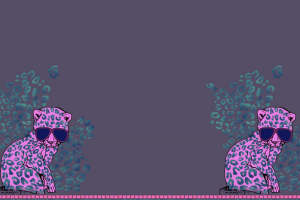 潮流紫色豹纹服装印花素材 时尚面料设计灵感