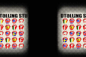 国际潮流国旗嘴唇面料印花素材，时尚服装印花首选